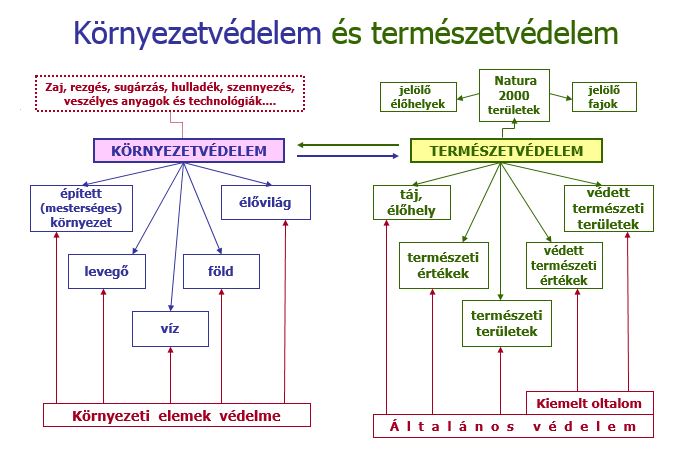 Környezet- és természetvédelem didaktikai ábra